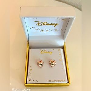 Disney’s Minnie Mouse stud earrings 18k rose gold-plated sterling silver